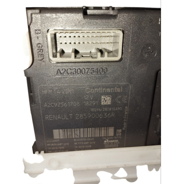 Módulo Dê Ignição Renault Captur 2018 A 2019 285900636r