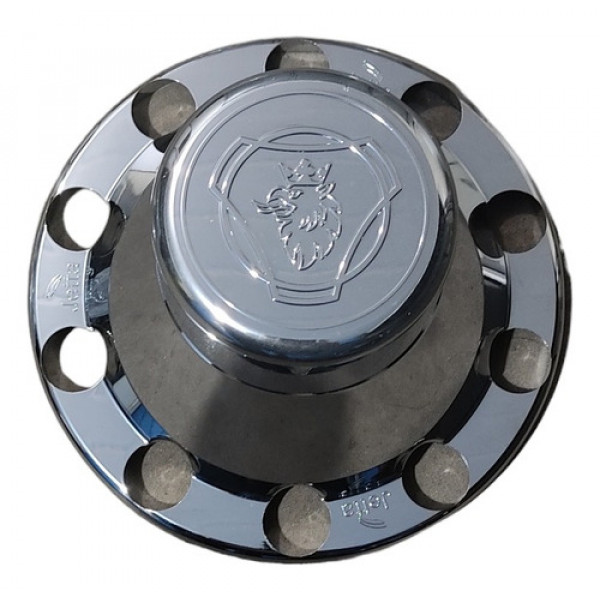 Capa De Cubo Cromada Tração Scania 