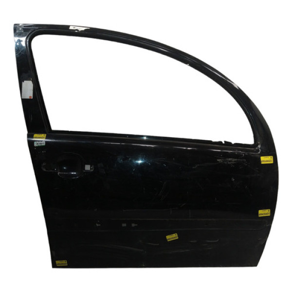 Porta Dianteira Direita Citroen  C3 2007 A 2012 Preto 