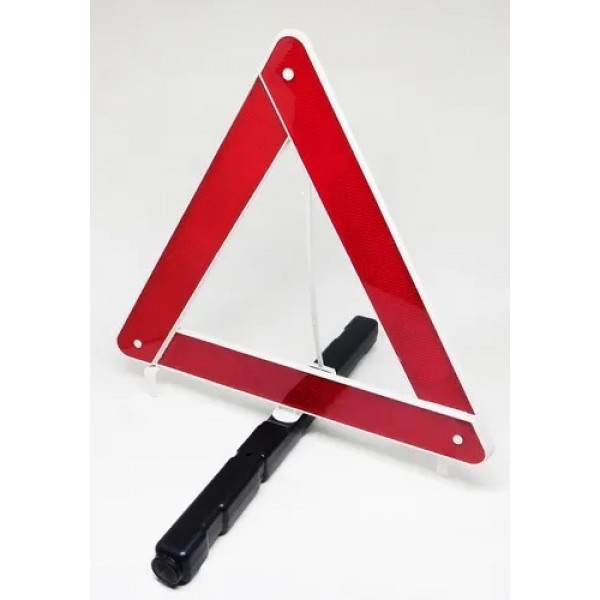 Triangulo De Segurança É Sinalização Com Bolsa De Proteção