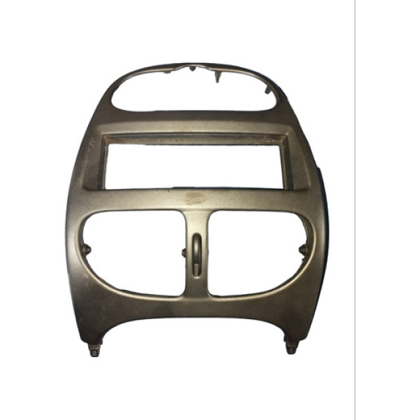 Moldura Central Painel Rádio Grafite Peugeot 206 2002 2003 