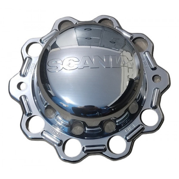 Sobre Tampa Truck Cubo Cromada Caminhão Scania