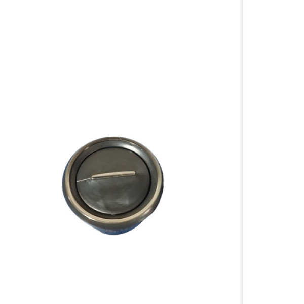 Difusor Ar Lateral Renault Sandero Preto Com Aro Prata 