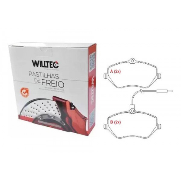 Pastilha Freio Dianteira Peugeot 407 2004 A 2007 Pw607p