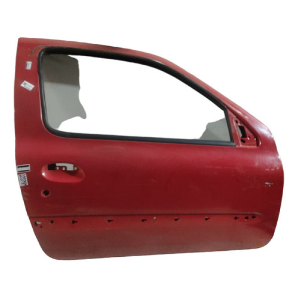 Porta Dianteira Direita Renault Clio 2000 A 2011 Vermelho