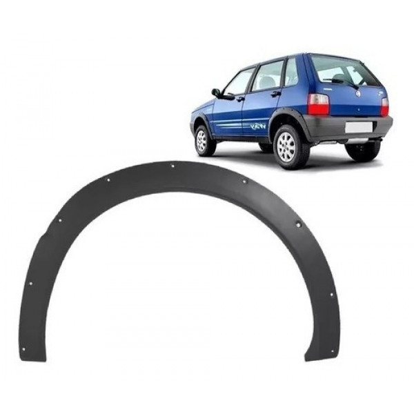 Moldura Paralama Traseiro Esquerdo Uno Way 2004 A 2013 