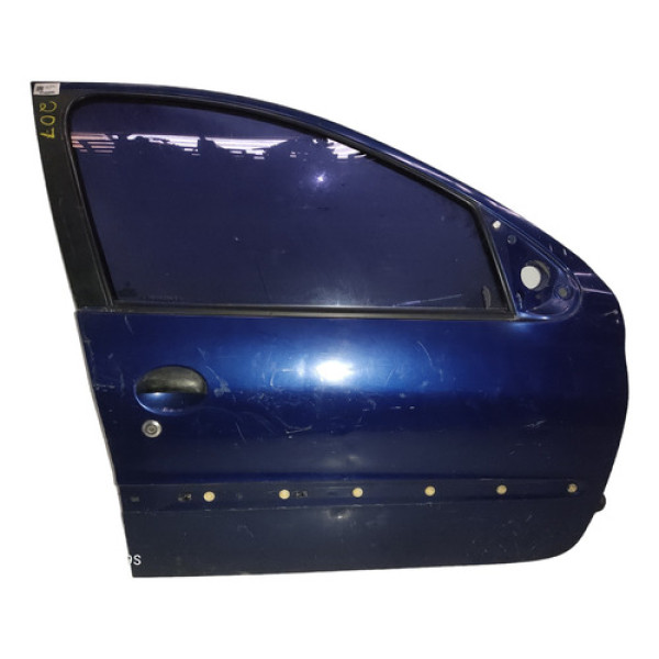 Porta Dianteira Direita Peugeot 206 207 Azul 