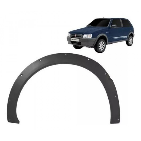 Moldura Paralama Dianteira Esquerda Uno Way Cinza 04 A 2013 