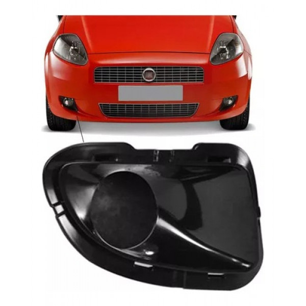 Grade Parachoque Direito Sem Furo Preto Fiat Punto 2007
