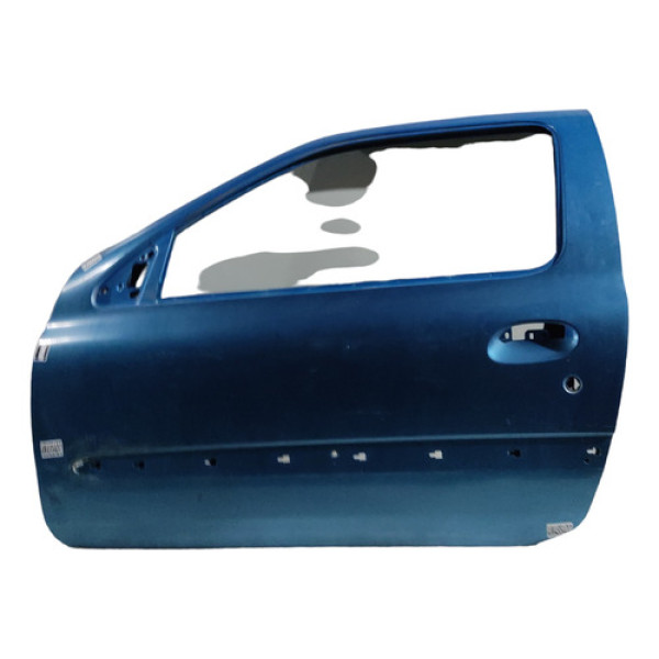 Porta Dianteira Esquerda Renault Clio 2000 A 2012 Azul
