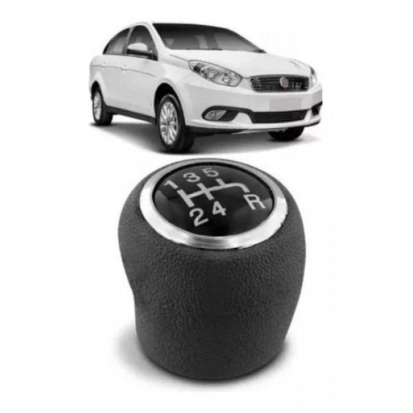 Bola Câmbio Manopla Grand Siena 2012 A 2019 Anel Cromado Cza