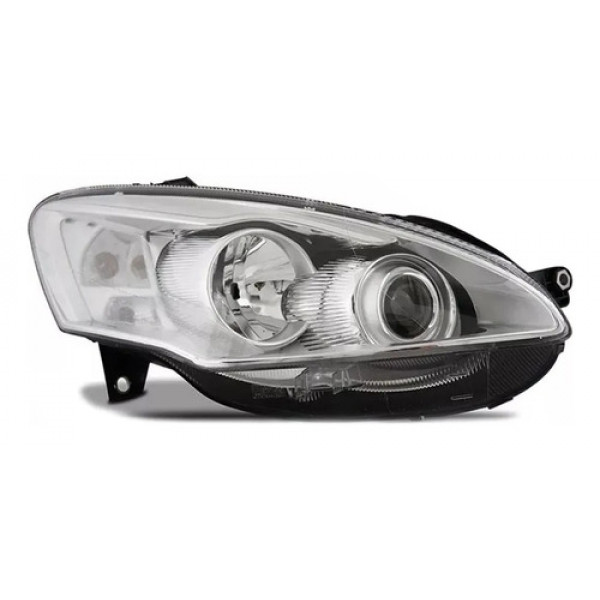 Farol Idea 2010 A 2014 2015 2016 Foco Duplo Cromado Direito 
