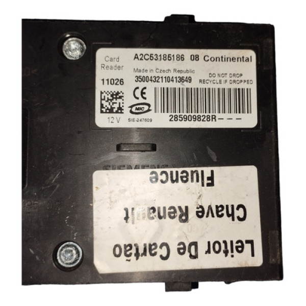 Módulo Antena Do Imobilizador Do Cartão Renault Fluence 