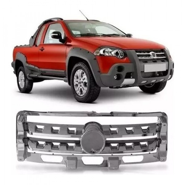 Grade Dianteira Fita Strada Locker Adventure Prata 