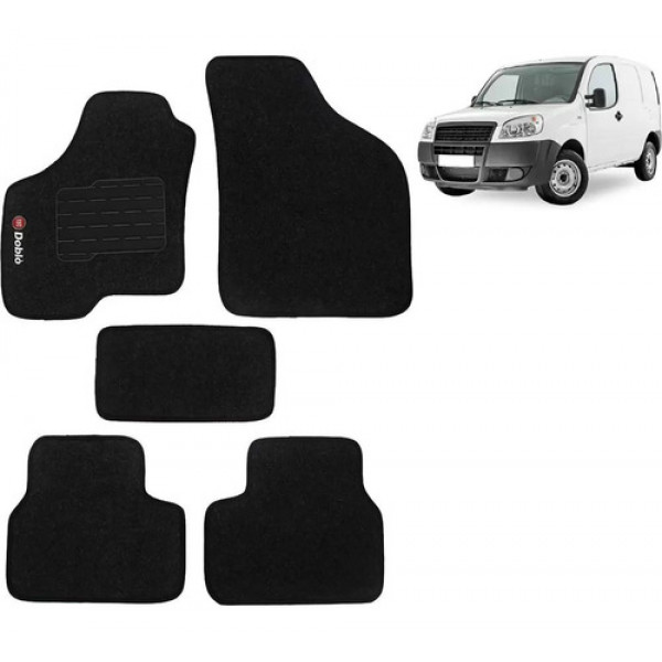 Jogo De Tapete Carpete Grafite Doblo 2008 A 2019 5 Peças
