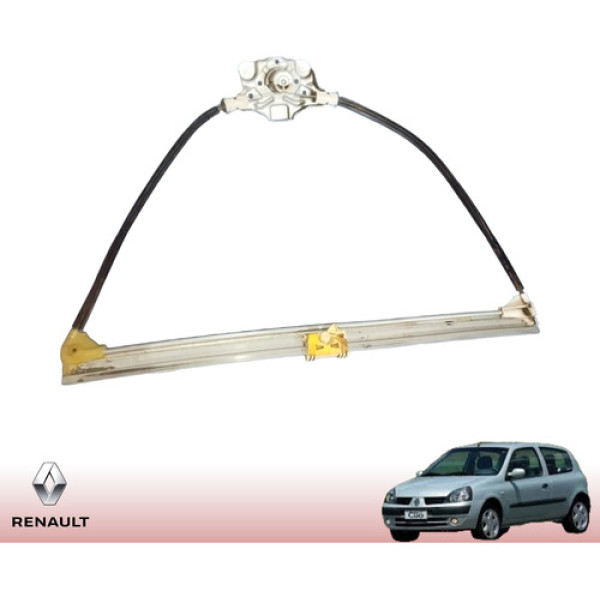 Maquina Vidro Manual Dianteira Esquerda Clio 2000 A 2012