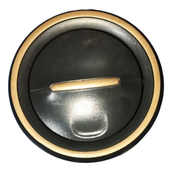 Difusor Ar Lateral Renault Sandero 2015 Preto Com Aro Prata