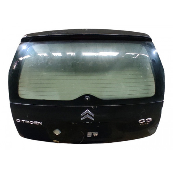 Tampa Traseira Porta Mala Citroen C3 2006 A 2012 Preto