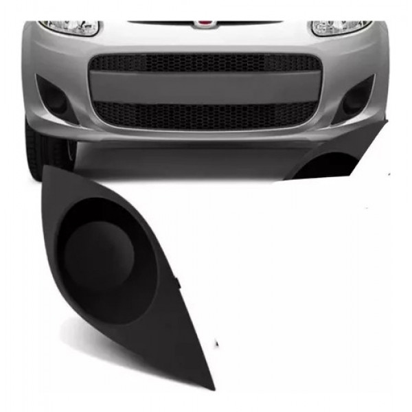 Moldura Direita Grade Farol Milha Palio G5 2015 Sem Furo