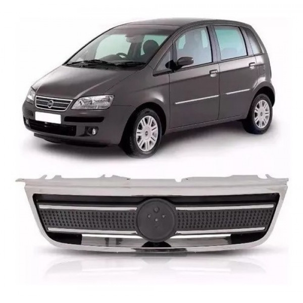 Grade Dianteira Idea 2004 A 2009 Cromada Novo Importado