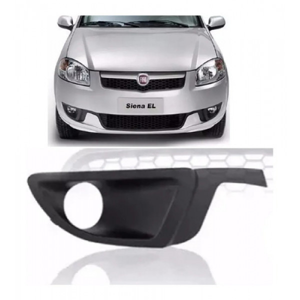 Grade Moldura Milha Fiat Siena Com Furo  2013 Ate 2016 