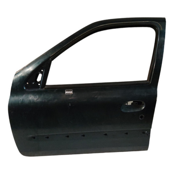 Porta Dianteira Esquerda Renault Clio 2000 A 2012 Verde 