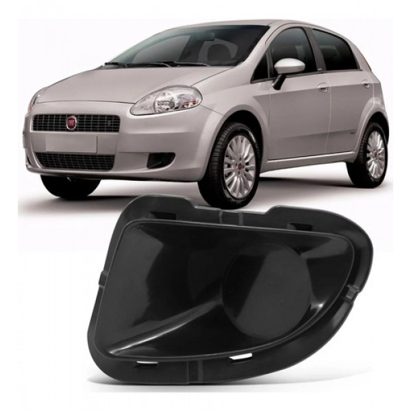 Grade Lateral Parachoque Esquerdo Punto 2007 À 2012 Sem Furo