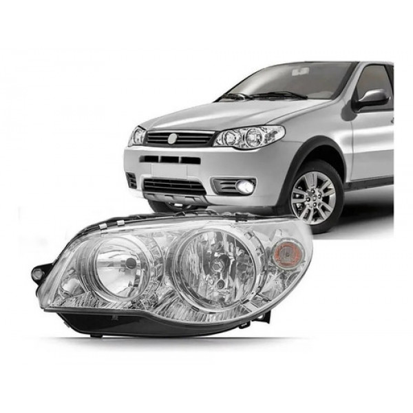 Farol Palio Cromado 2003 2004 2005 06 04 07 G3 Esquerdo