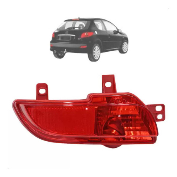 Lanterna Traseira Neblina Peugeot 207 Hatch Esquerda Fitam