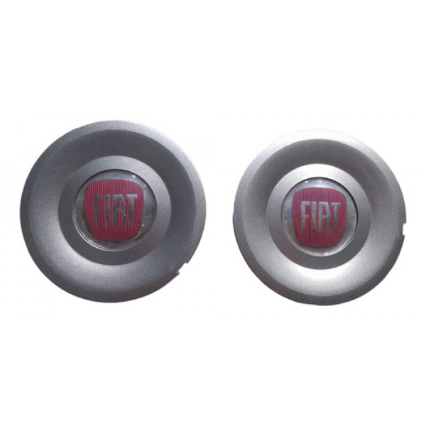 Calota Tampa Centro Roda Liga Leve Fiat Bravo Absolute Prata