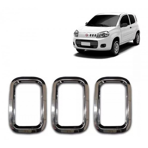 Aplique Para-choque Dianteiro Uno 2010 Cromado