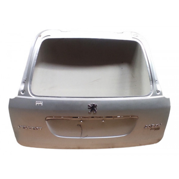 Tampa Traseira Porta Mala Peugeot 207 Sw 2008 09 2010 Prata