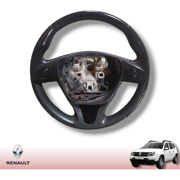 Volante Direção Renault Duster Oroch 2016 A 2020 Com Comando