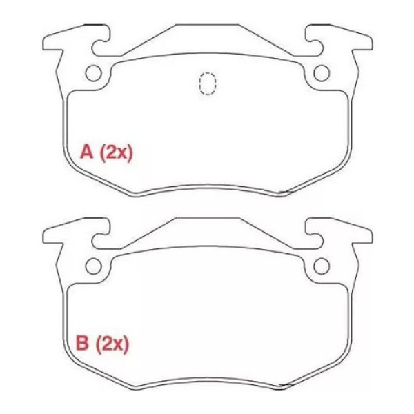 Pastilha De Freio Dianteira Citroen Bx 1.4 Peugeot 205 Pw514
