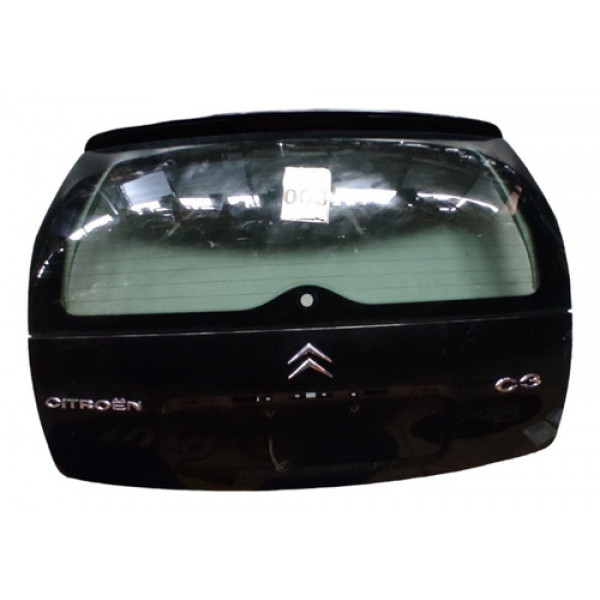 Tampa Traseira Porta Mala Citroen C3 2003 A 2012 Preto