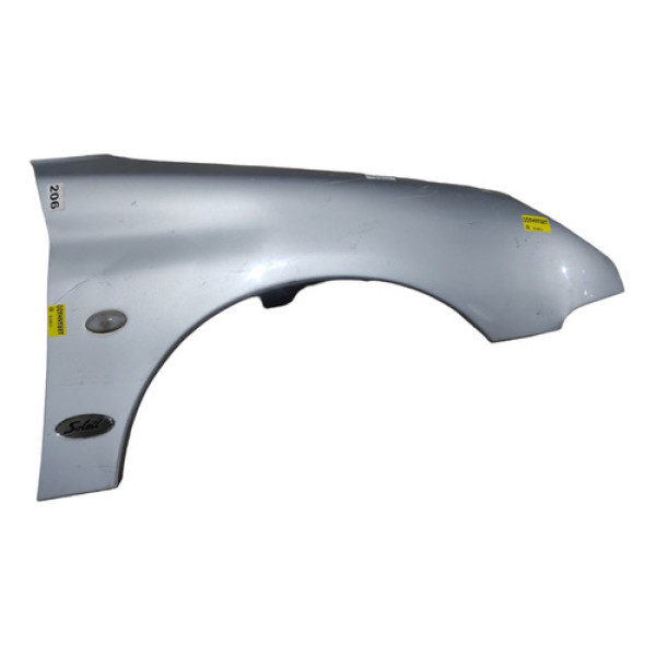 Paralama Direito Peugeot 206 1999 A 2011 Prata 